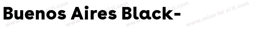 Buenos Aires Black字体转换